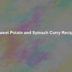 sweet potato and spinach curry recipe