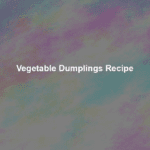 vegetable dumplings recipe