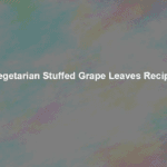 vegetarian stuffed grape leaves recipe