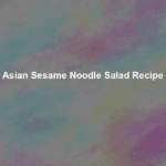 asian sesame noodle salad recipe