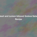 basil and lemon infused quinoa salad recipe