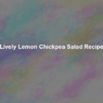 lively lemon chickpea salad recipe