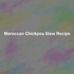 moroccan chickpea stew recipe