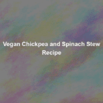 vegan chickpea and spinach stew recipe