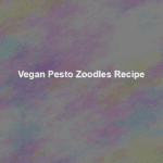 vegan pesto zoodles recipe