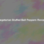 vegetarian stuffed bell peppers recipe